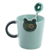 Кружка с ложкой, 350 мл, L12 W9,5 H11 см