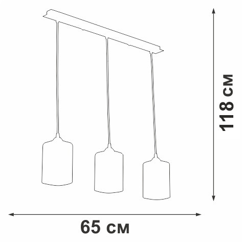 Подвесной светильник V4923-1/3S Vitaluce