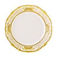 Блюдо круглое 30см."Симфония золотая"
