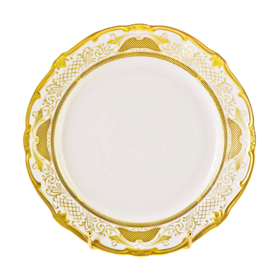 Блюдо круглое 30см."Симфония золотая"