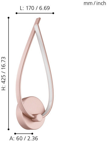 Настенный светильник Palozza 97363 Eglo