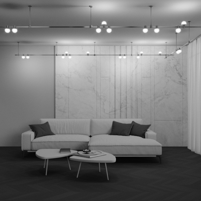 Трековый светильник Luna TR149-1-5W4K-PT Maytoni