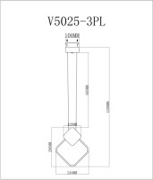 Подвесной светильник Store V5025-3PL Moderli