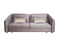 Диван Trevi трехместный раскладной с кантом серый Диван Trevi трехместный раскладной с кантом серый