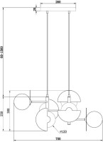 Подвесной светильник Sepia FR5391PL-06CFL Freya Подвесной светильник Sepia FR5391PL-06CFL Freya