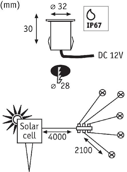 Встраиваемый светильник уличный  93767 Paulmann