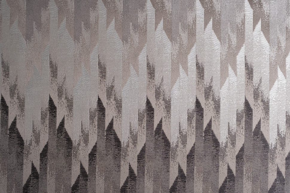 Ткань портьерная CASCADA с коричневым