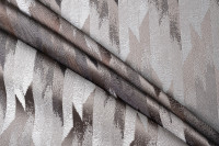 Ткань портьерная CASCADA с коричневым