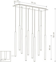 Подвесная люстра Laser 8923 Nowodvorski