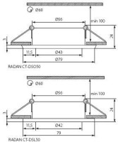 Точечный светильник RADAN 7362 Kanlux