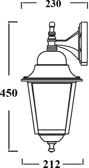 Настенный фонарь уличный QUADRO L 79902L/04 Bl Oasis Light