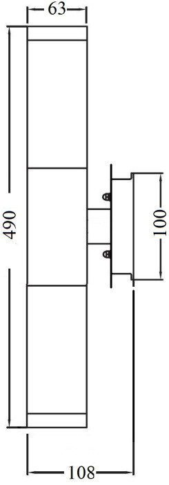 Настенный светильник уличный  75707 SS Oasis Light