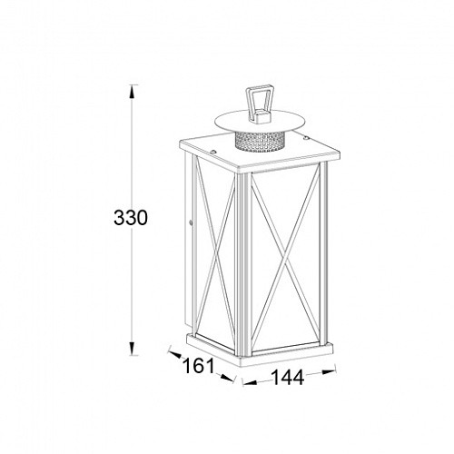 Настенный фонарь уличный  2592 Gb Oasis Light