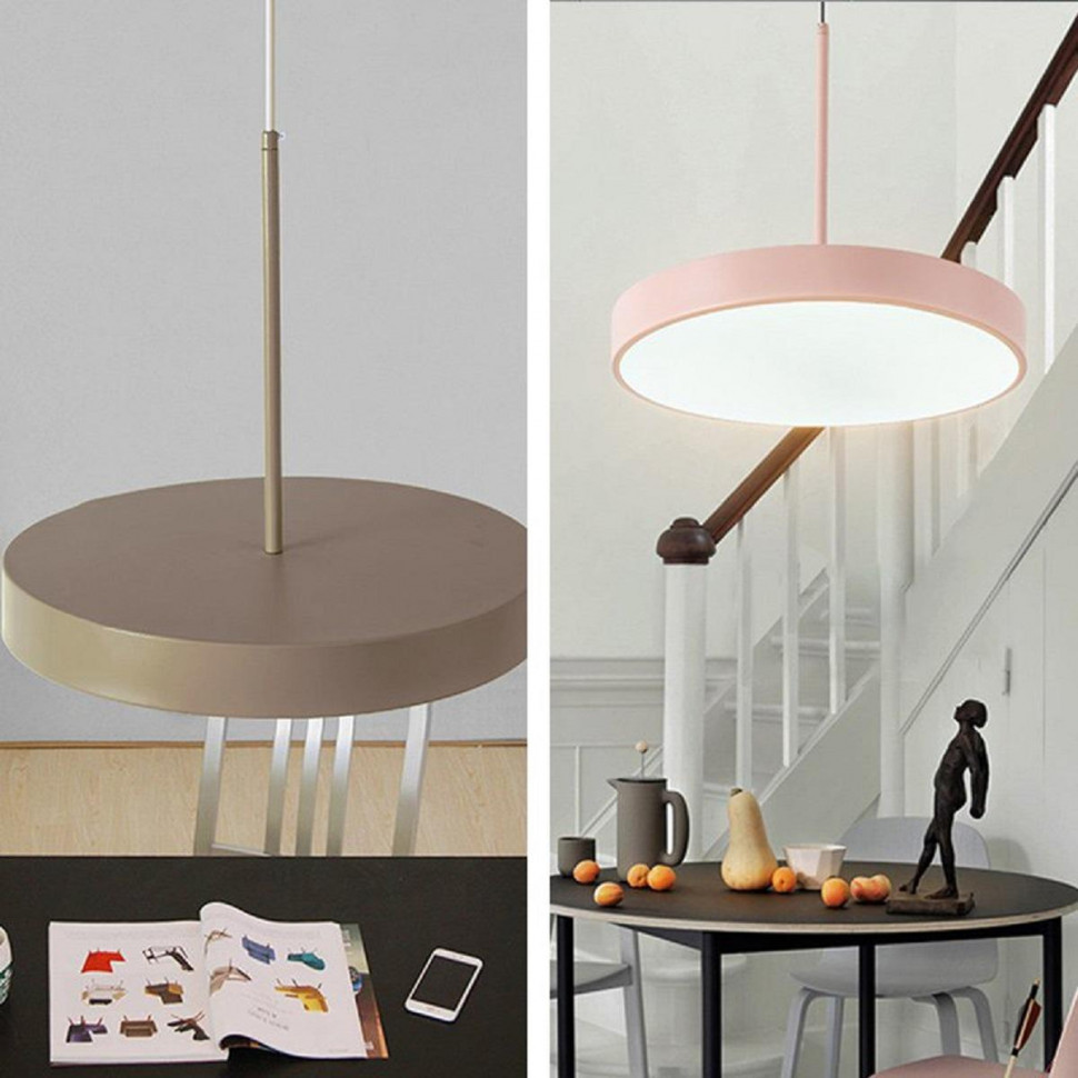 Подвесной светодиодный светильник Imperium Loft Turna One D50 Pink 183495-26