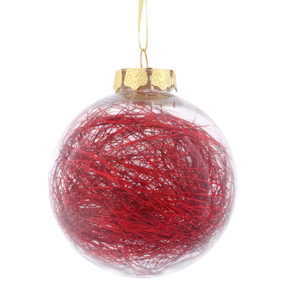 Набор из 12шт Украшение новогоднее "Шар", D 8 см, L35 W27 H9 см