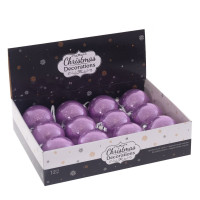 Набор из 12шт Украшение новогоднее "Шар", D 8 см, L35 W27 H9 см