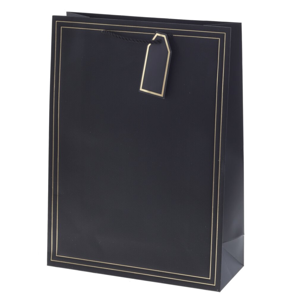 Пакет подарочный L (бумага 210г/м2, блок 12шт), L31 W12 H42 см, 10в.