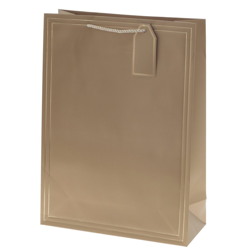 Пакет подарочный L (бумага 210г/м2, блок 12шт), L31 W12 H42 см, 10в.