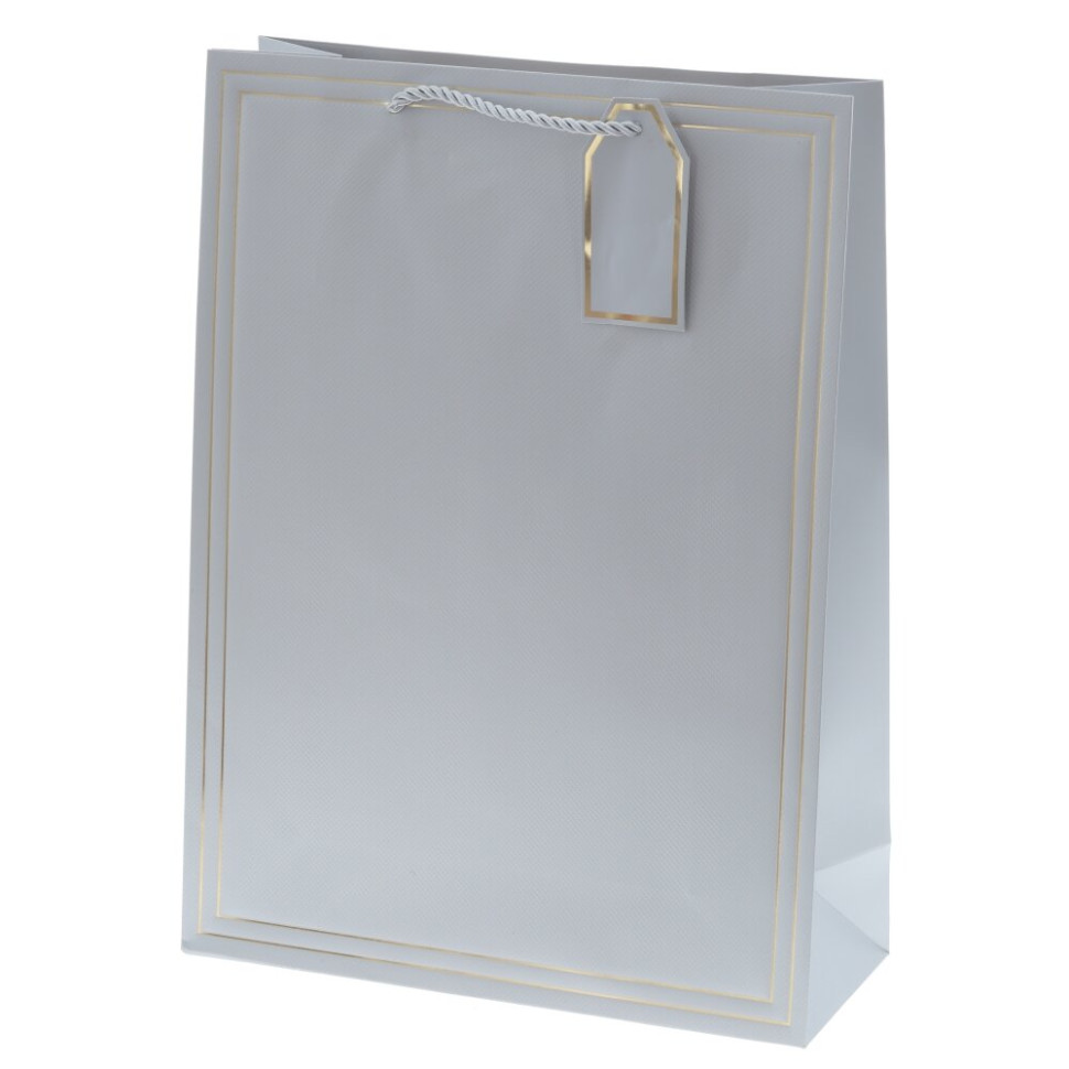 Пакет подарочный L (бумага 210г/м2, блок 12шт), L31 W12 H42 см, 10в.