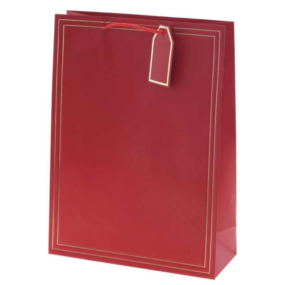 Пакет подарочный L (бумага 210г/м2, блок 12шт), L31 W12 H42 см, 10в.