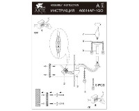 Бра Ricco A6614AP-1GO Arte Lamp