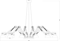 Подвесная люстра Ragno A2043SP-12BK Arte Lamp
