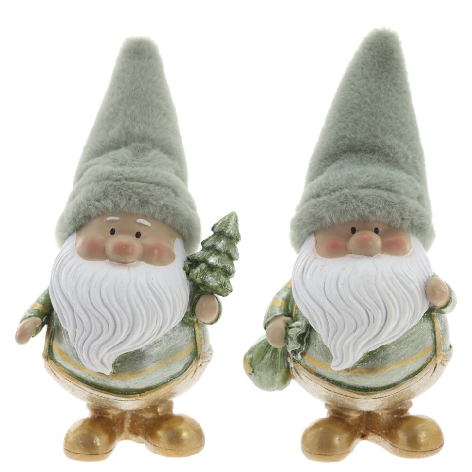 Фигурка декоративная "Дед Мороз",  L8,5 W8 H17,5 см, 2в.