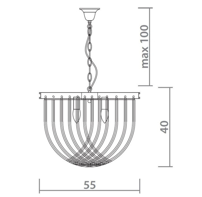 Подвесной светильник Cascata 3003/01 SP-5 Divinare