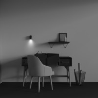 Настенный светильник Calipso C106WL-01-GU10-B Maytoni