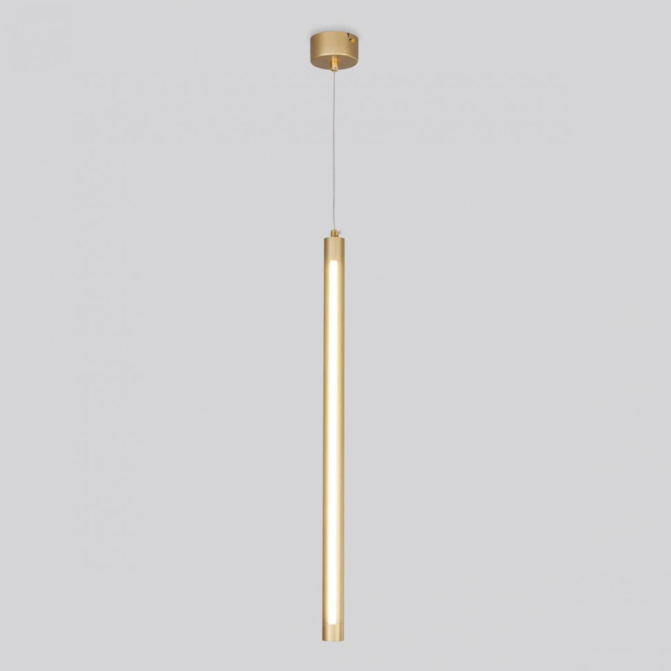 Подвесной светодиодный светильник Eurosvet Strong 50189/1 LED матовое золото