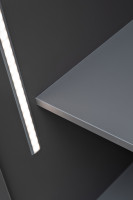 Шкаф-пенал Alto с вешалкой цвет серый кобальт Шкаф-пенал Alto с вешалкой цвет серый кобальт