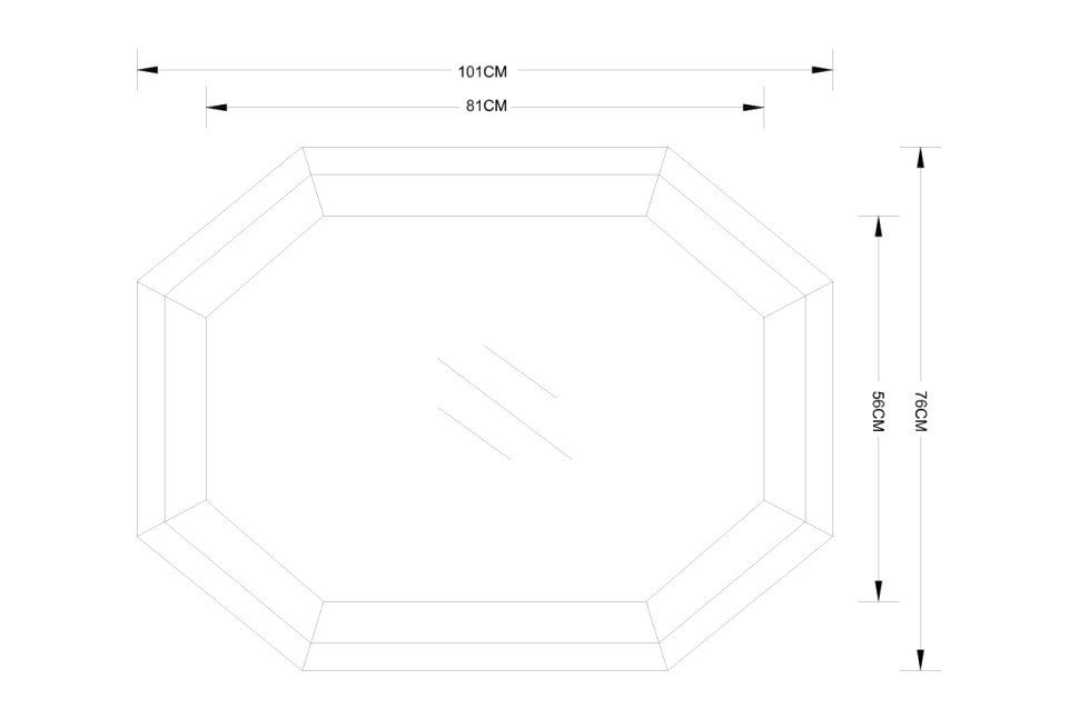 Зеркало декоративное в зеркальной раме