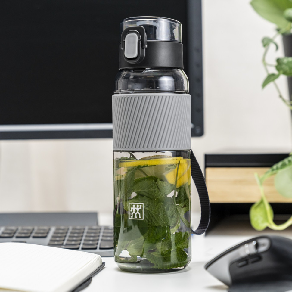 Бутылка для воды, серая, тритан, ZWILLING Bottles, 680 мл