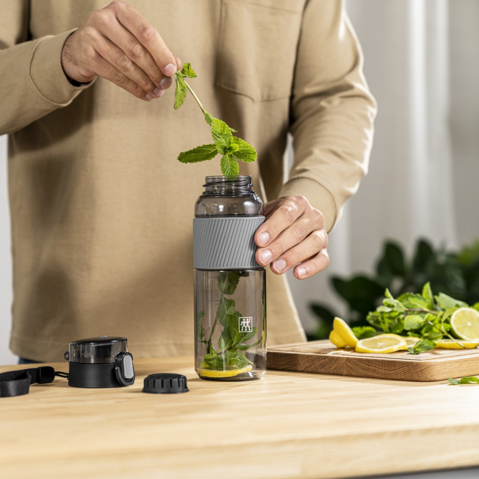 Бутылка для воды, серая, тритан, ZWILLING Bottles, 680 мл