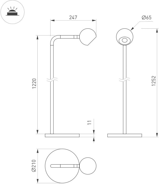 Торшер OTTORI 051029 Arlight