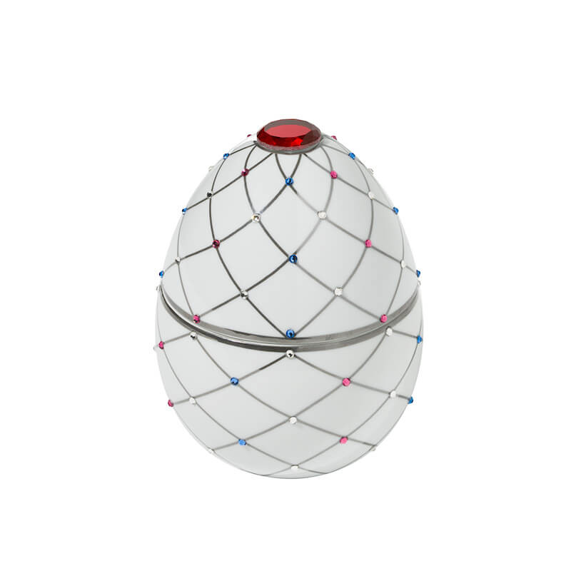 Свеча ароматическая 450гр.70ч."Bois de Roussie" бело-серебряная