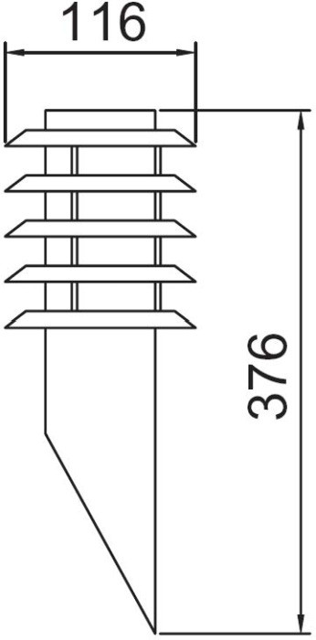 Настенный светильник уличный  75819 SS Oasis Light
