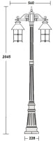 Наземный фонарь CAIOR 1 81509A Gb Oasis Light