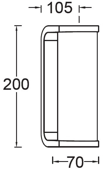 Настенный светильник уличный TUBE LED W1936 Gr Oasis Light