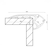 Профиль для светодиодной ленты ARC-2744STEP SWG