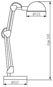 Офисная настольная лампа PIXA 19301 Kanlux