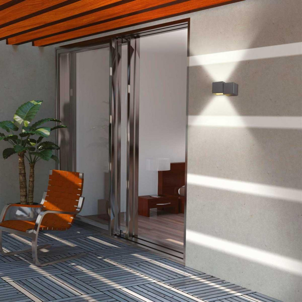 Уличный настенный светодиодный светильник Novotech Street Kaimas 357400