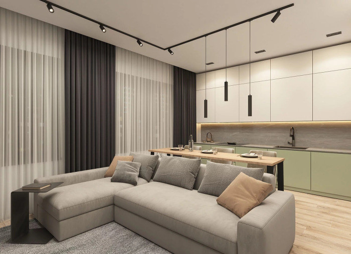 Трековый светильник SOLID Tube DK6210-BK Denkirs