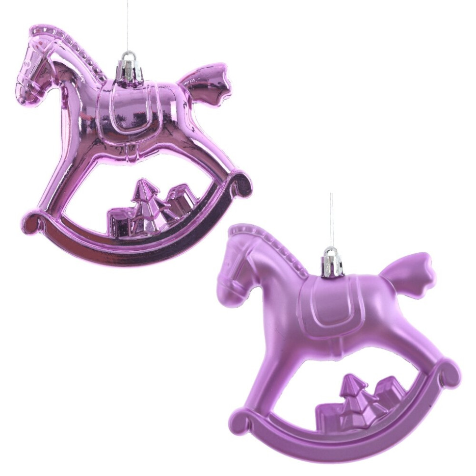 Набор из 2шт, Украшение новогоднее "Лошадка", L11 W5 H10 см