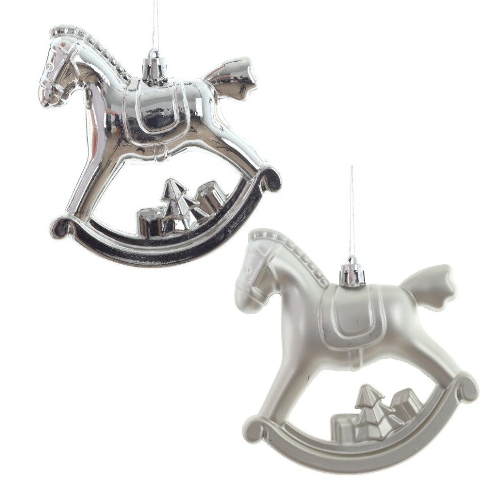 Набор из 2шт, Украшение новогоднее "Лошадка", L11 W5 H10 см