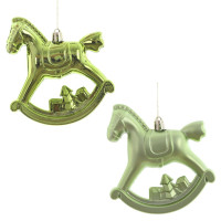 Набор из 2шт, Украшение новогоднее "Лошадка", L11 W5 H10 см