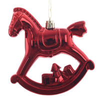 Набор из 2шт, Украшение новогоднее "Лошадка", L11 W5 H10 см