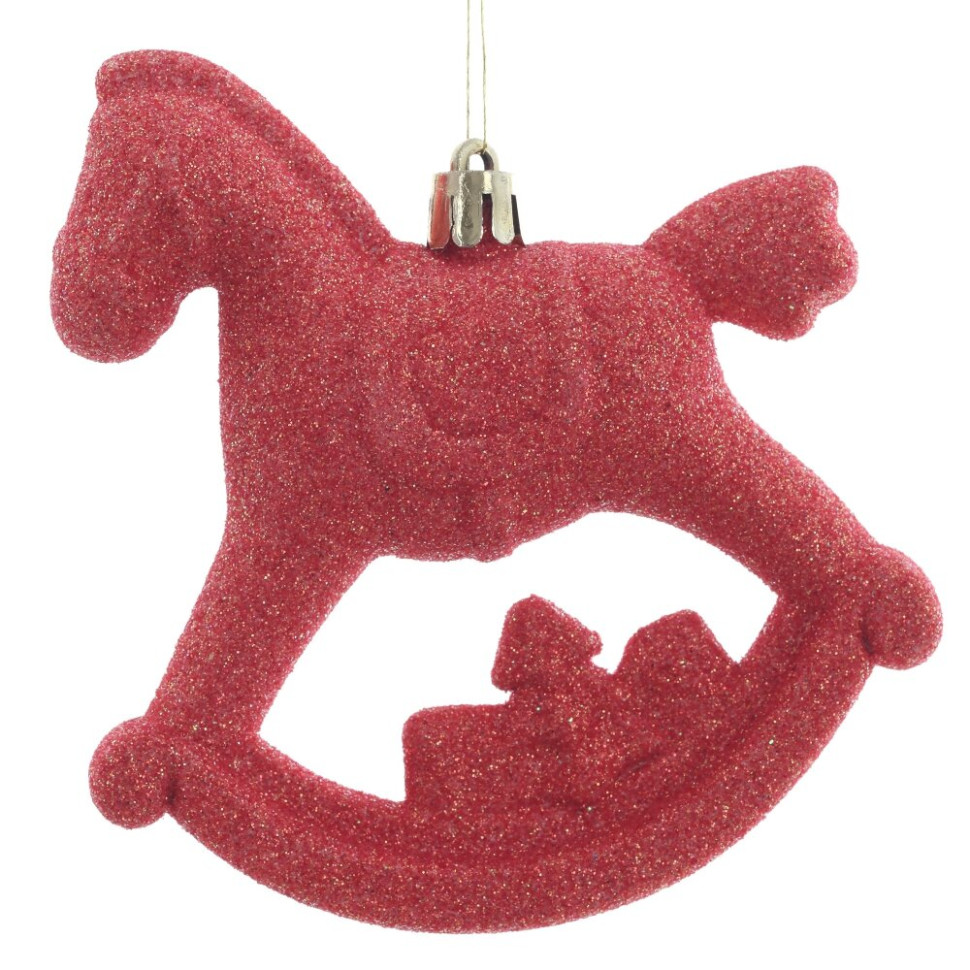 Набор из 2шт, Украшение новогоднее "Лошадка", L11 W5 H10 см