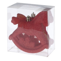 Набор из 2шт, Украшение новогоднее "Лошадка", L11 W5 H10 см