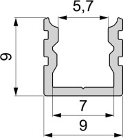 Профиль для светодиодной ленты AU-02-05 970183 Deko-Light